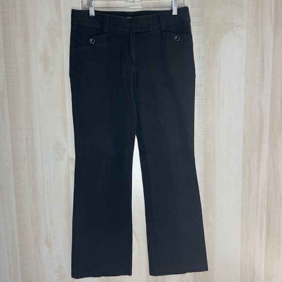 Ann Taylor signature black trousers pants straight leg, size 6‎ - Picture 1 of 13